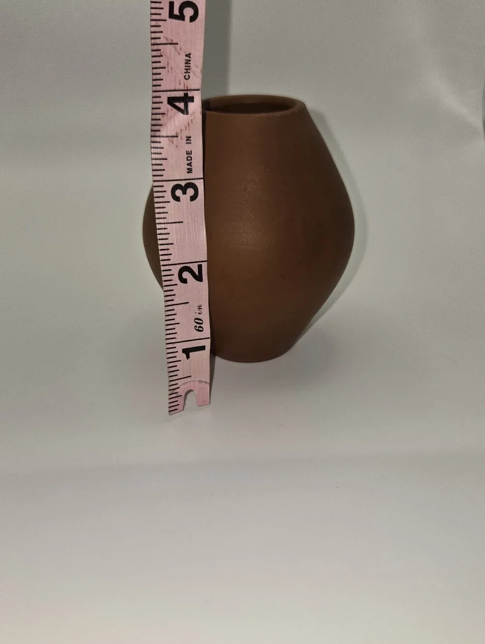 Handmade  Terracotta Clay Vase Mini Appx 4in. Minimalistic. Earth